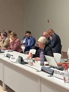 وزيرة البيئة تلقى كلمة مصر في الحدث رفيع المستوى لعملية الحصر العالمي للمناخ حول وسائل دعم التنفيذ بمؤتمر المناخ بدبي COP28