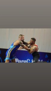 اللاعب حامد علي يحصل علي المركز السادس في بطولة العالم للمصارعة