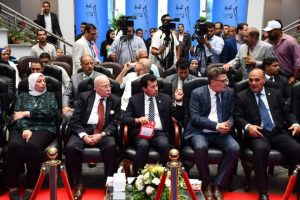 وزير الرياضة يشهد المؤتمر الصحفي للاعلان عن الانتقاء الخاص بالمشروع القومي للموهبة و البطل الأولمبى