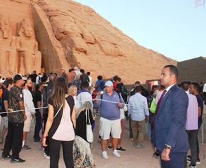 تعامد الشمس على قدس الاقداس بمعبد ابوسمبل