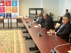 وزير الخارجية يلتقي بسكرتير عام الأمم المتحدة على هامش أعمال الجمعية العامة للأمم المتحدة