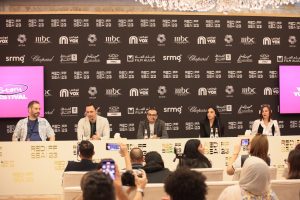 بالصور المؤتمر الصحفي لصناع " أنف وثلاث عيون " في الدورة الثالثة بمهرجان البحر الأحمر السينمائي