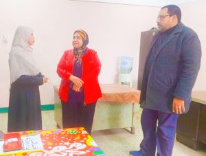 وكيل تعليم القناطر الخيرية تتابع تدريبات الطلبة خلال إجازة نصف العام 